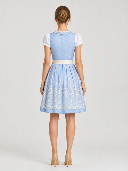 Bavarian-Style Dress, Stage Costume with Bow back view