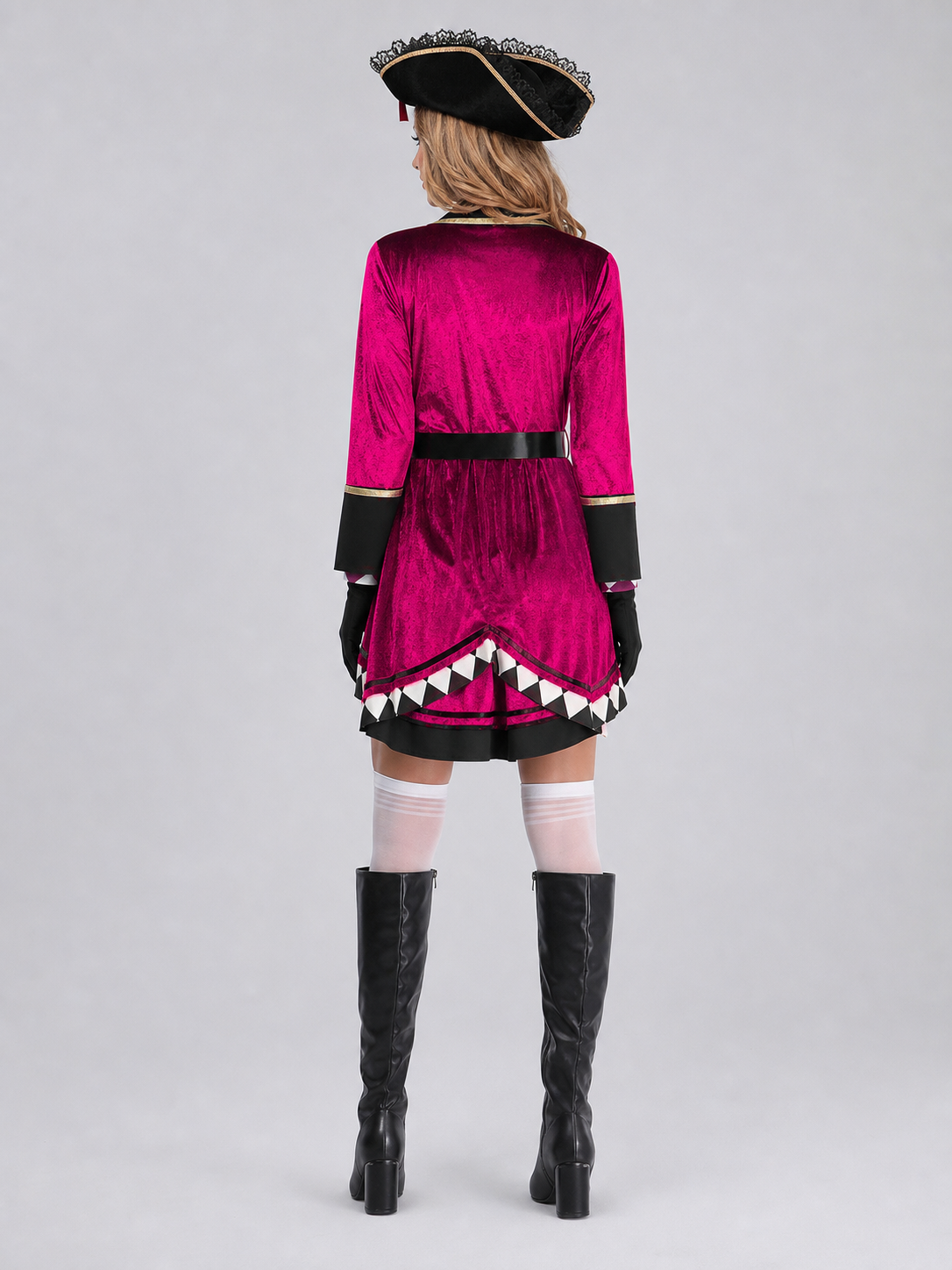 Pirate-Style Cosplay Costume with Skirt