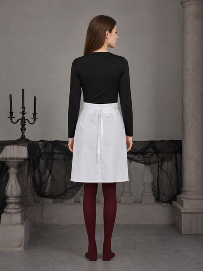 Nohara Rin Cosplay Costume: Black Top and White Skirt