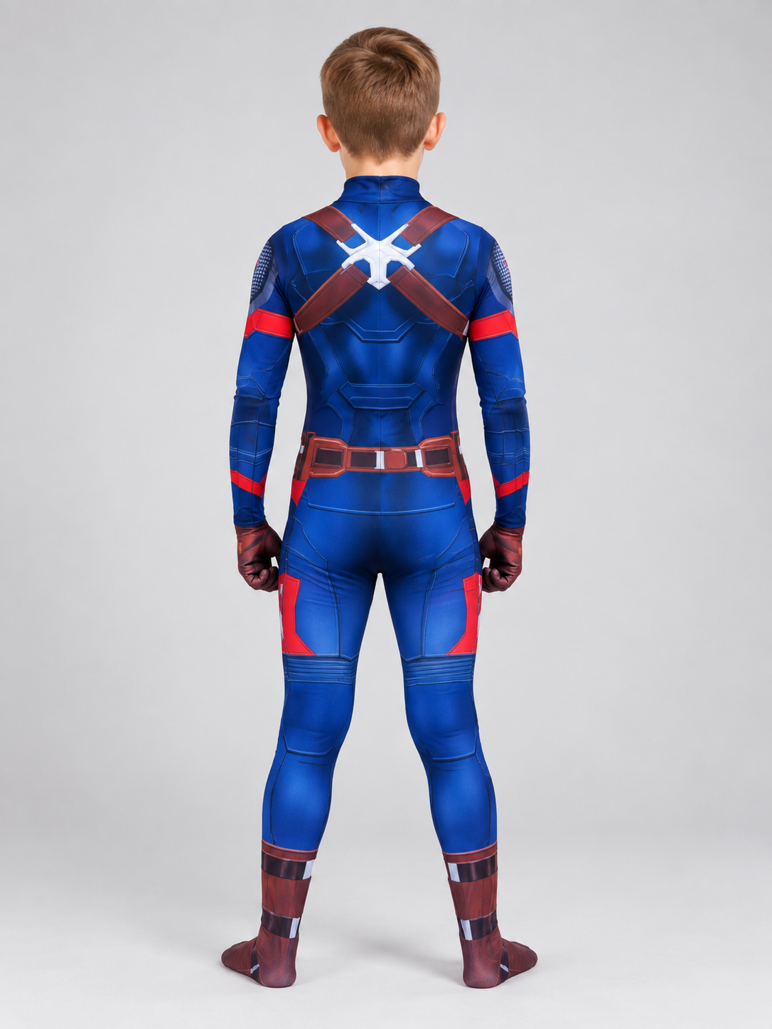 Carnival Jumpsuit Costume with White Star on Chest