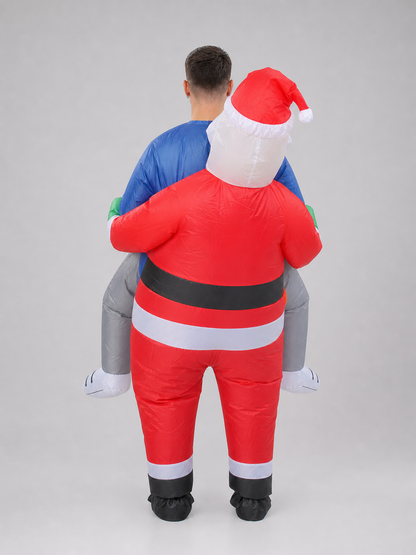 Inflatable Santa Costume with a Person