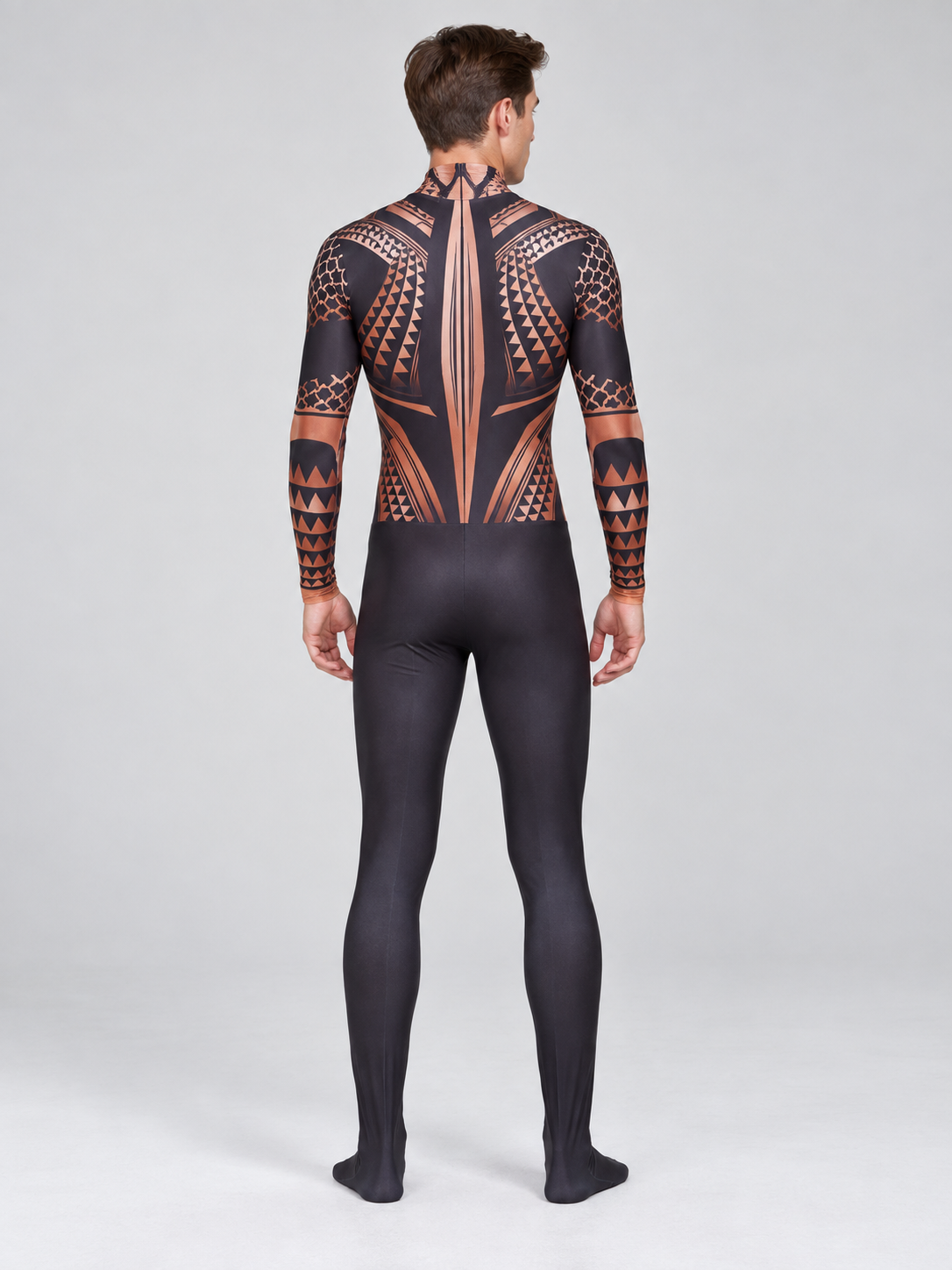 Carnival Costume Jumpsuit with Anatomical Print back view