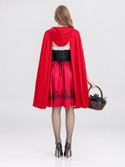 Little Red Riding Hood Costume with Cape and Dress