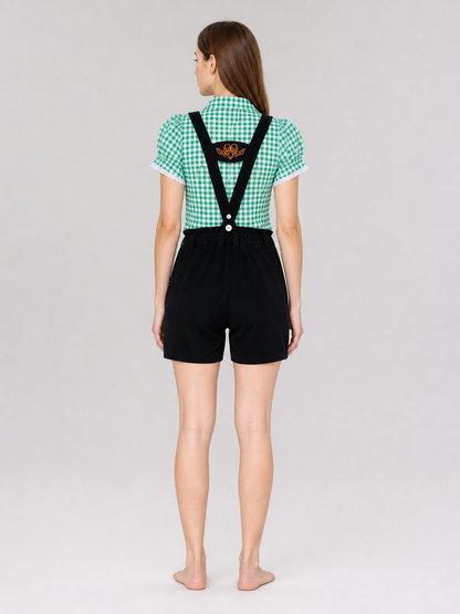 Traditional Costume with Shirt and Suspender Shorts