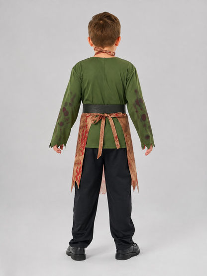 Zombie Chef Costume with Mask back view