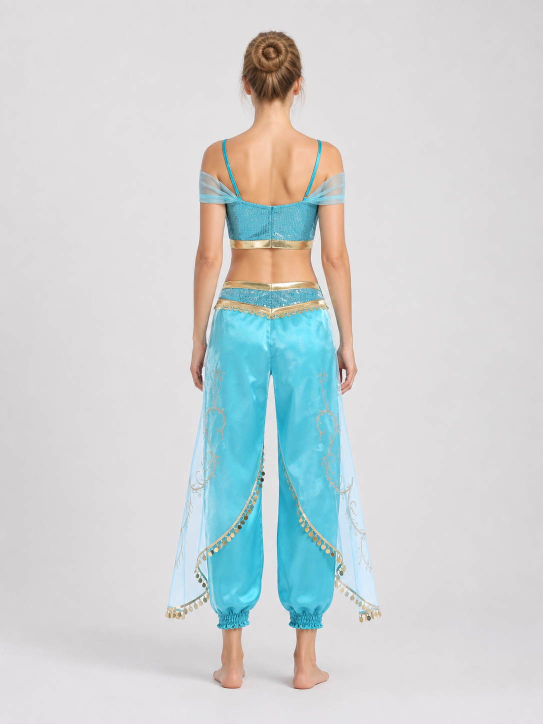 Adult Princess Jasmine Costume for Halloween back view