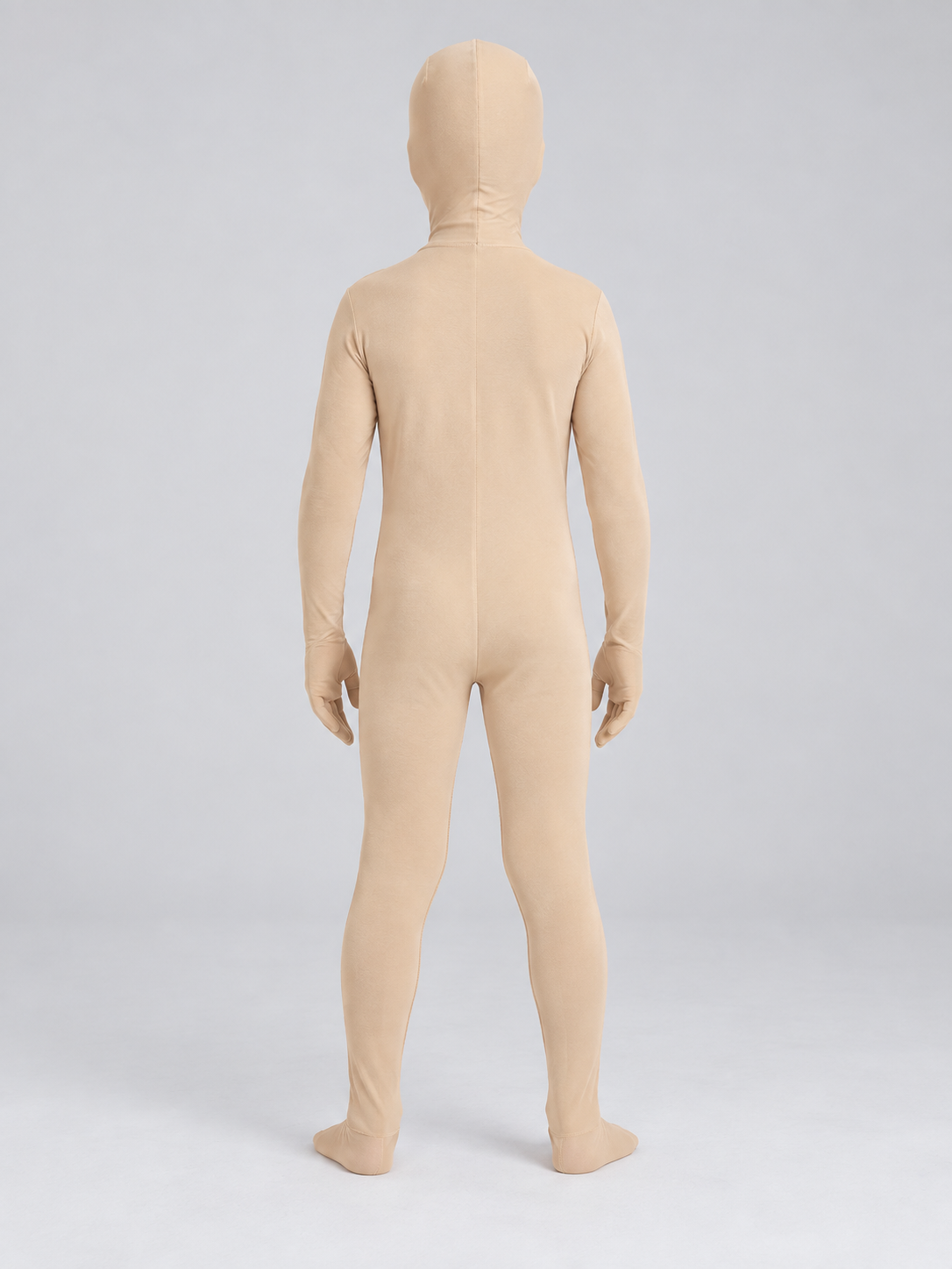 Nude Polyester Bodysuit Costume with Hood Mask