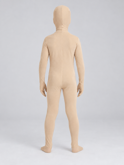 Nude Polyester Bodysuit Costume with Hood Mask