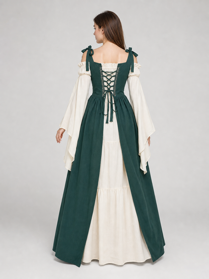 Layered Renaissance-Style Costume Dress