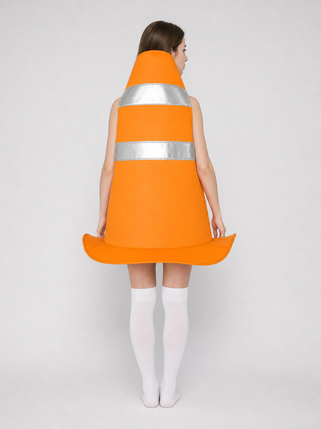 Adult Orange Traffic Cone Costume for Parties
