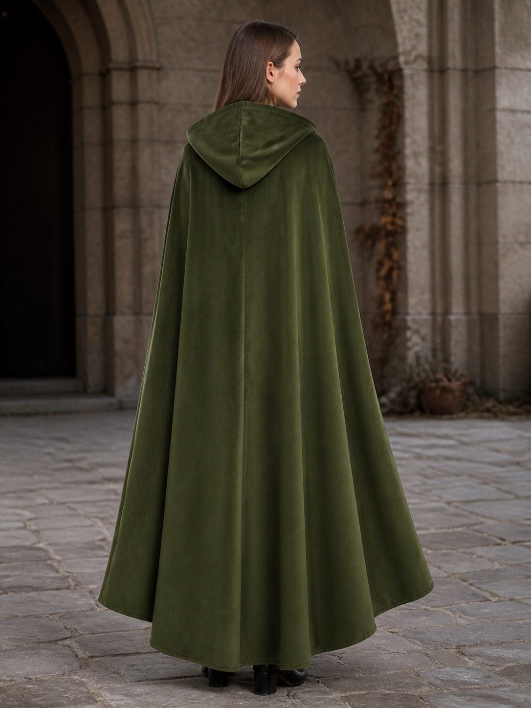 Green Hooded Carnival Cloak, Theatrical