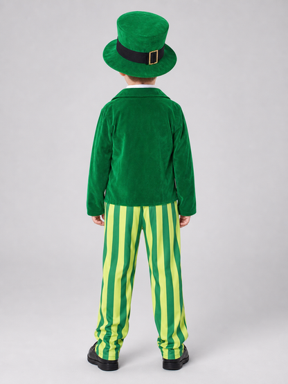 Leprechaun Costume: Hat, Vest, Pants