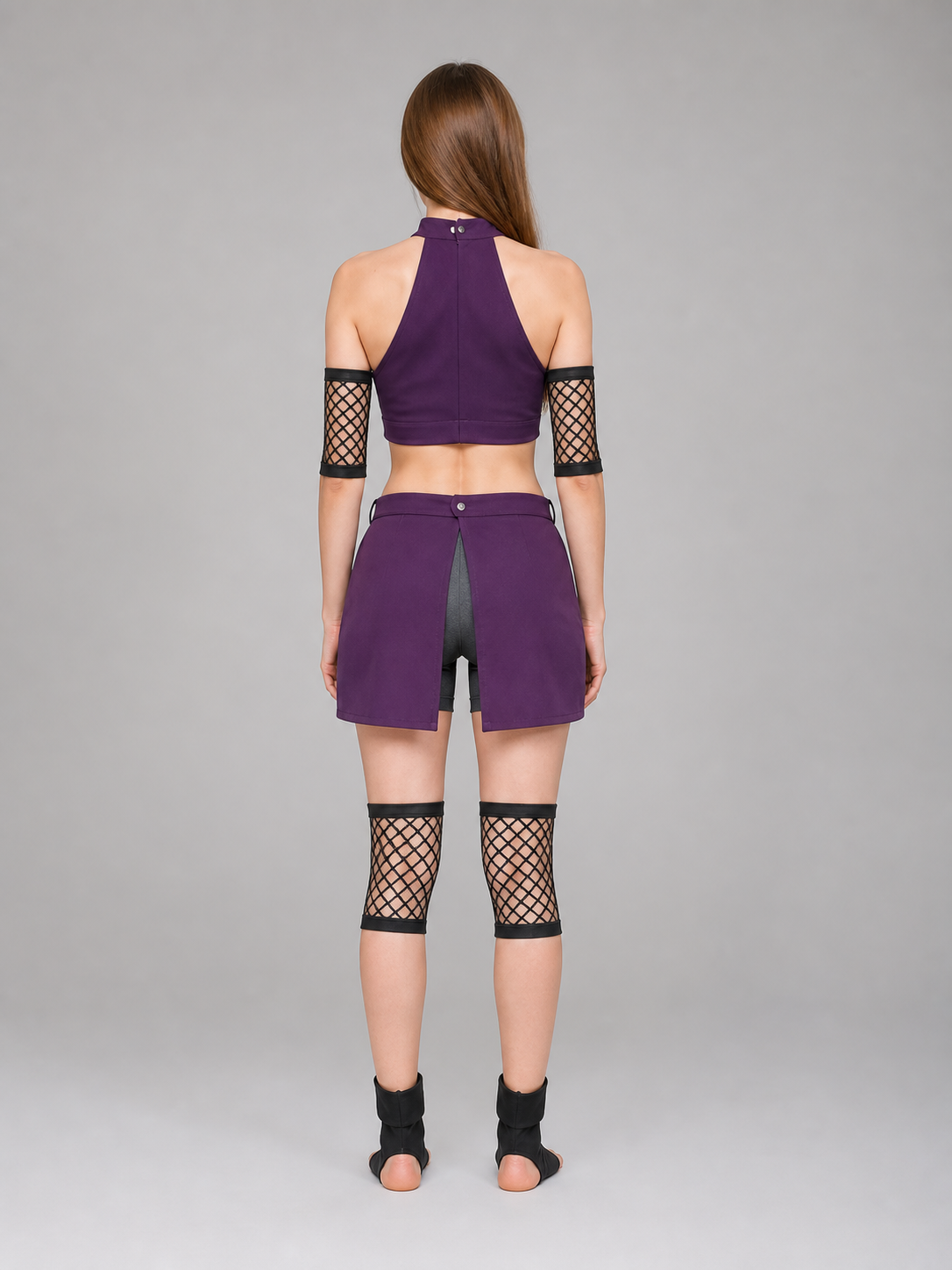 Yamanaka Ino Cosplay Costume: Top, Shorts, and Accessories