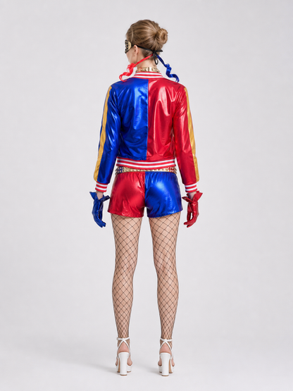 Harley Quinn Costume, Cosplay Set back view