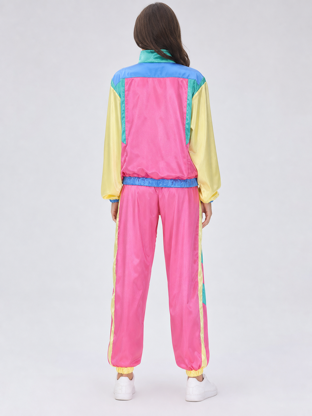 Retro Sports-Style Two-Piece Stage Costume