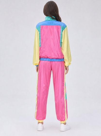 Retro Sports-Style Two-Piece Stage Costume