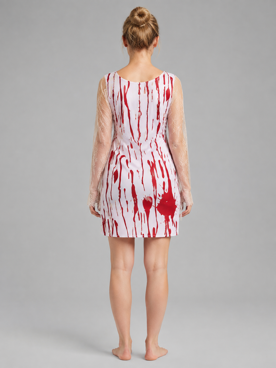 Carnival Costume — Dress with Red Drips back view