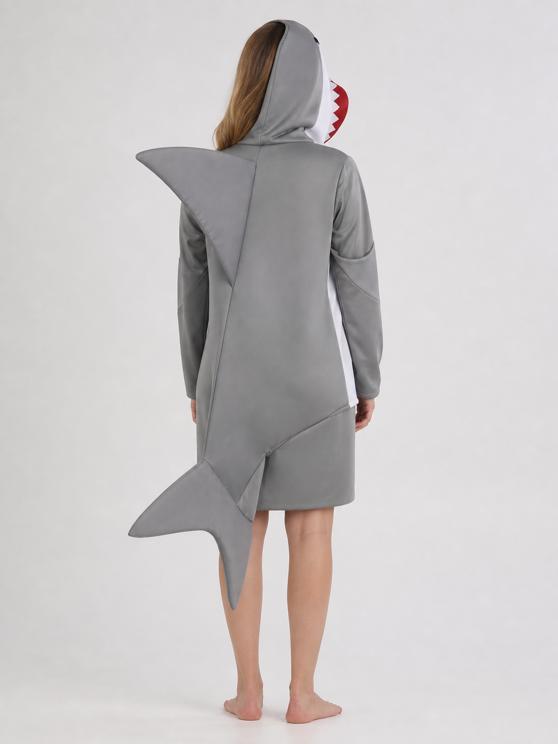 Adult Shark Jumpsuit Costume with Hood