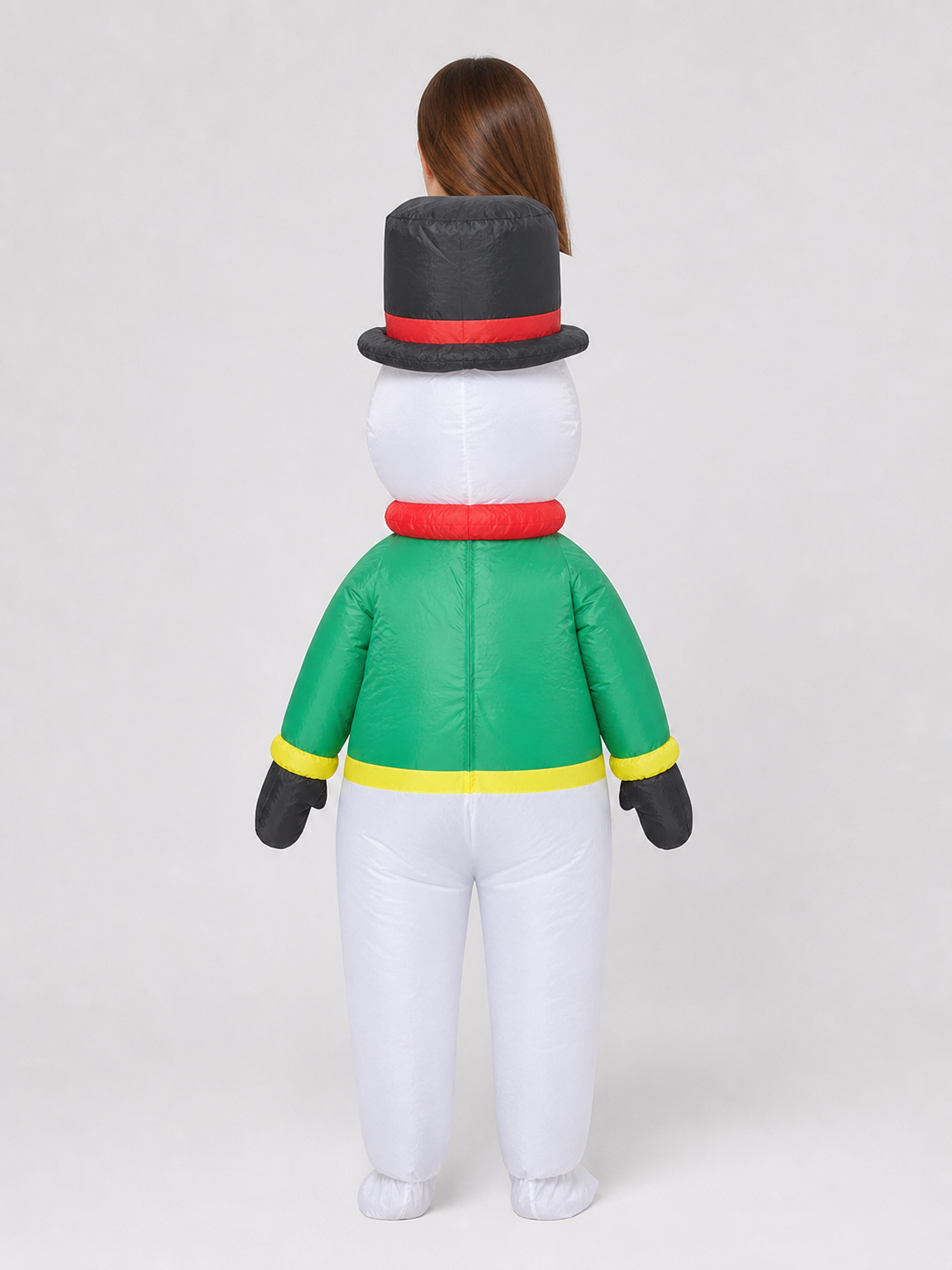 Green Inflatable Snowman Costume, One Size