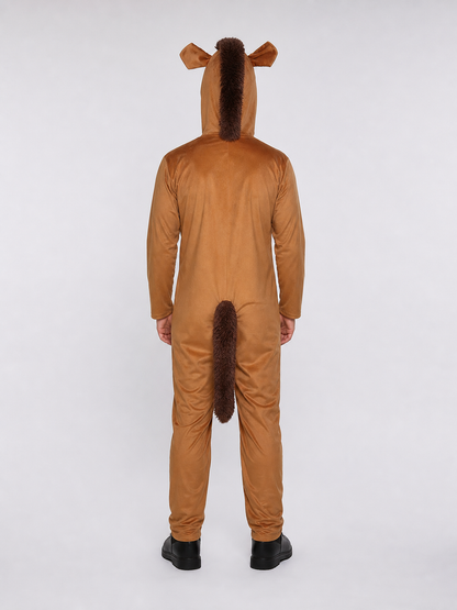 One-Piece Horse Costume with Hood for Performances