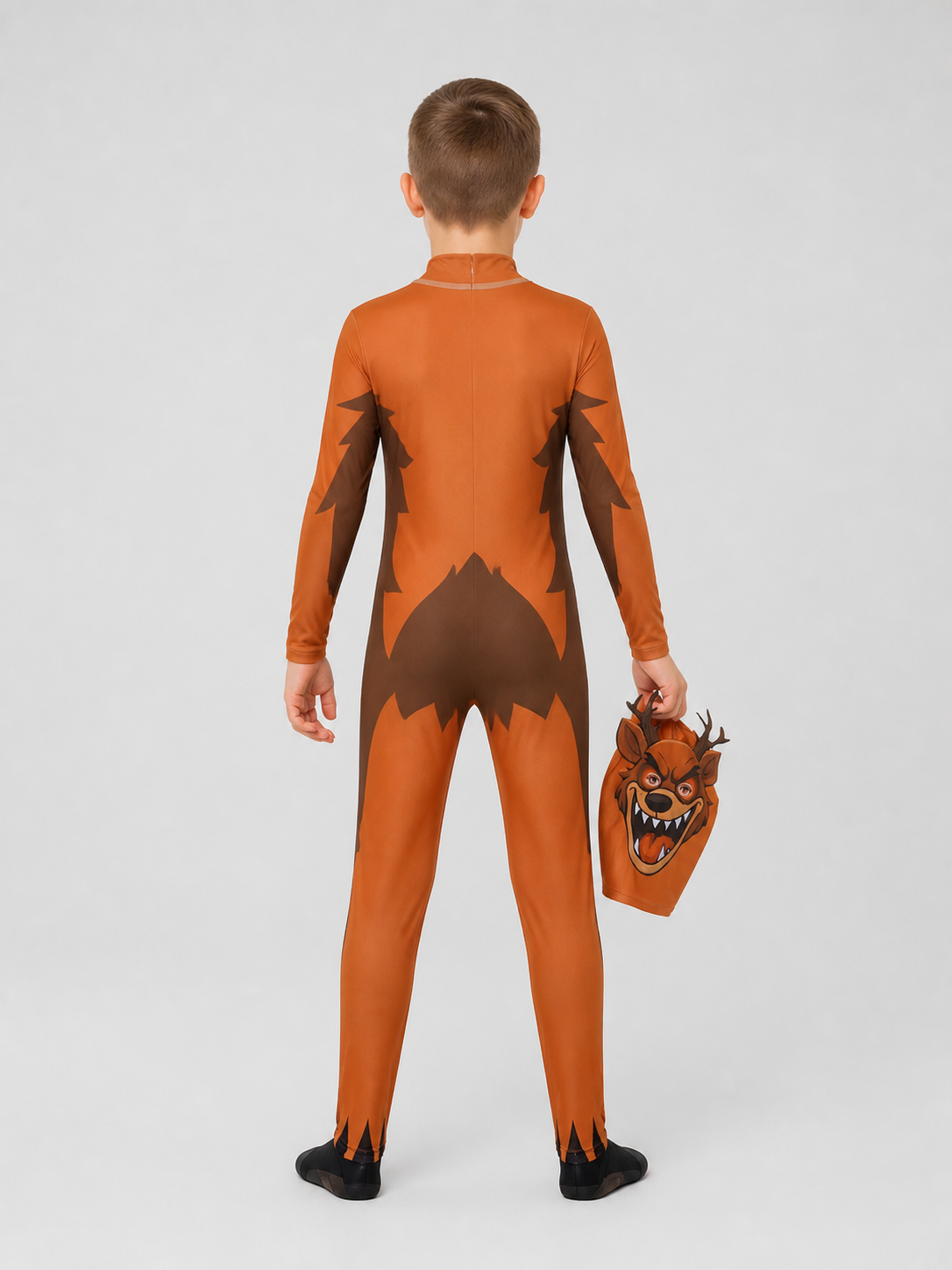 “Monster Deer” Costume: Jumpsuit and Headpiece back view