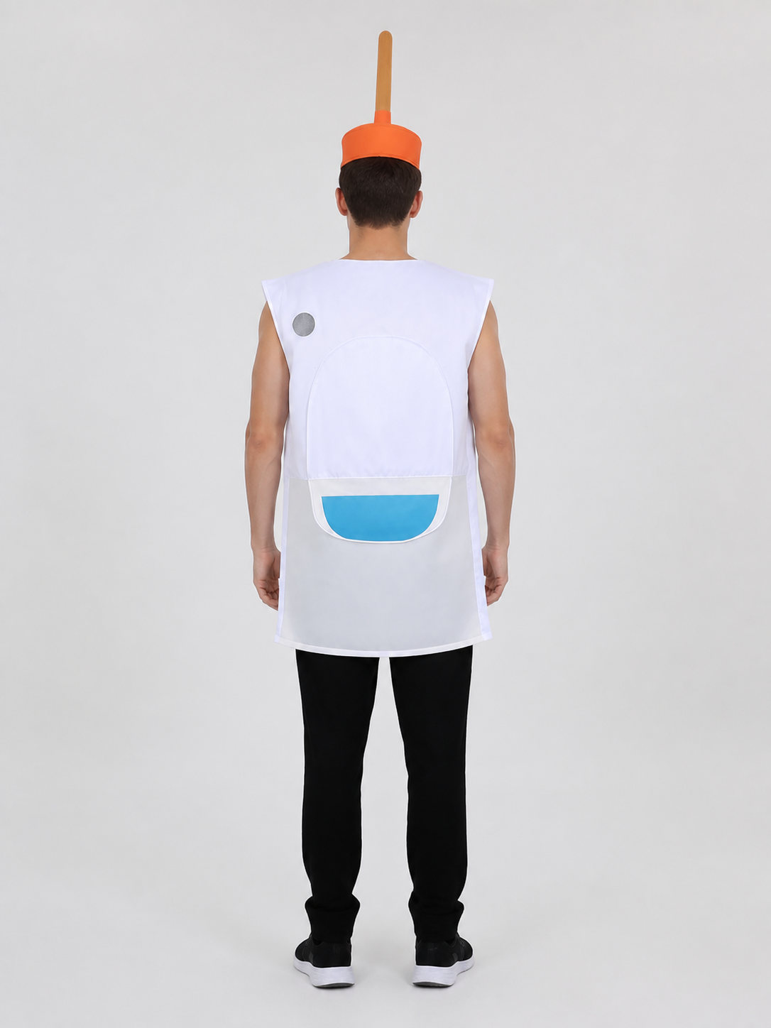 Toilet Costume with Hat for Cosplay back view