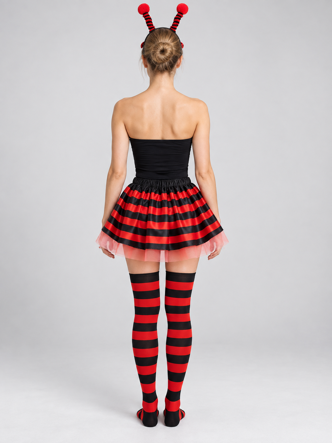 Insect Costume with Striped Skirt back view