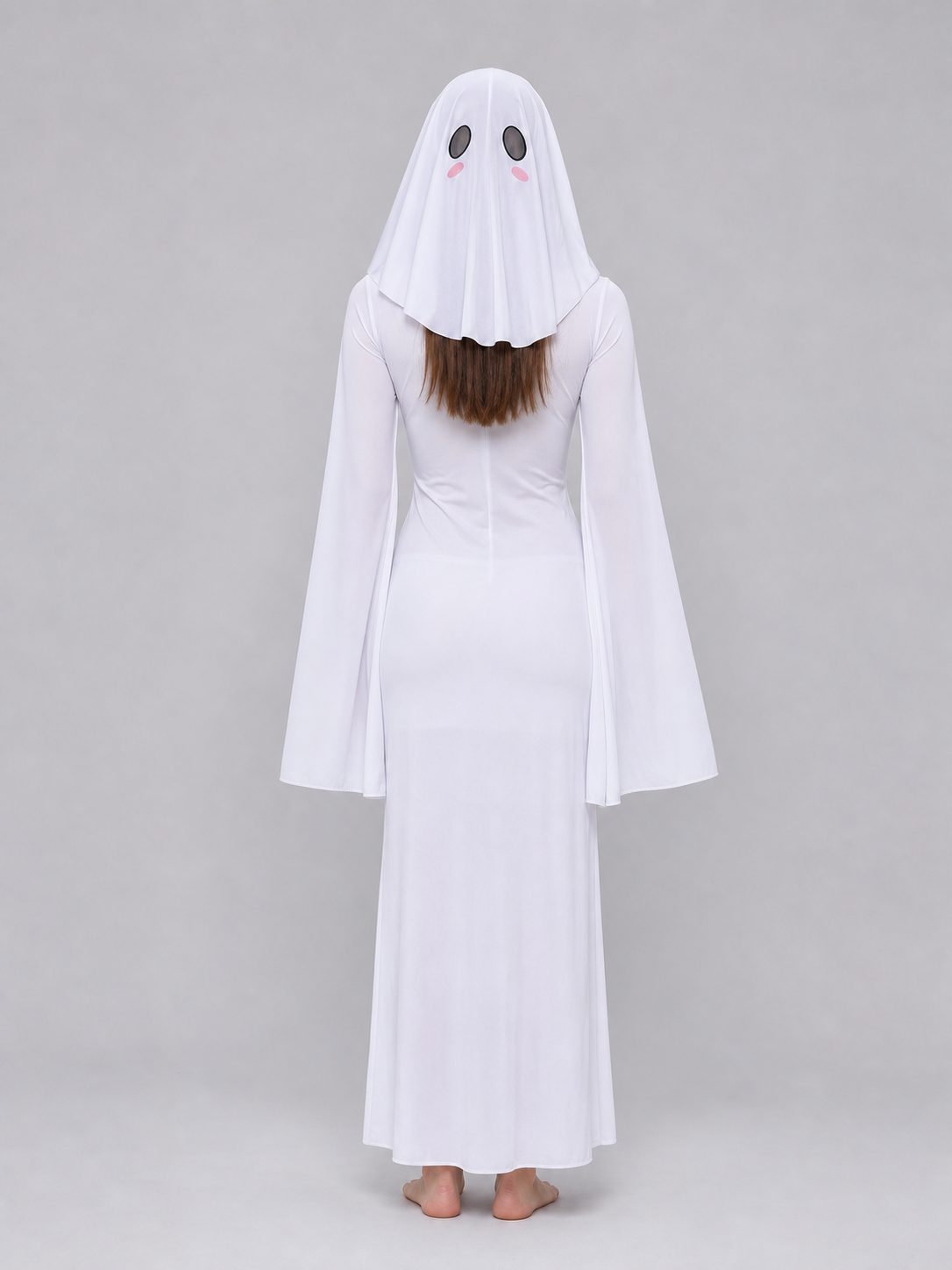 Hooded Cosplay Costume with Ribbon Sleeves