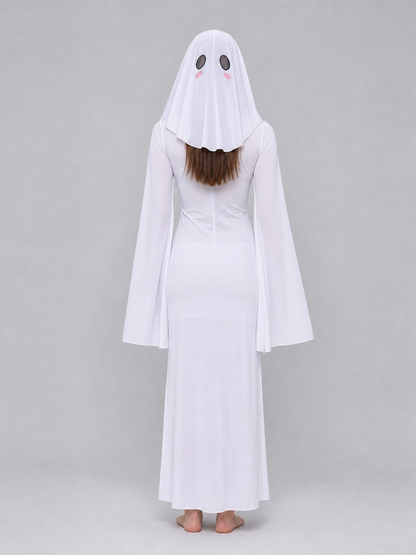 Hooded Cosplay Costume with Ribbon Sleeves