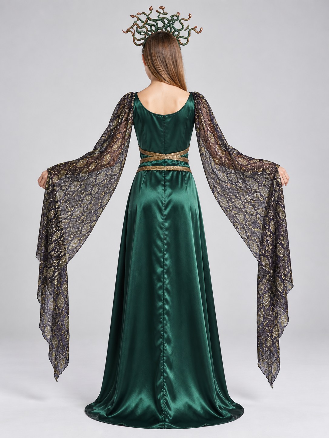 Medusa Costume with Headpiece back view