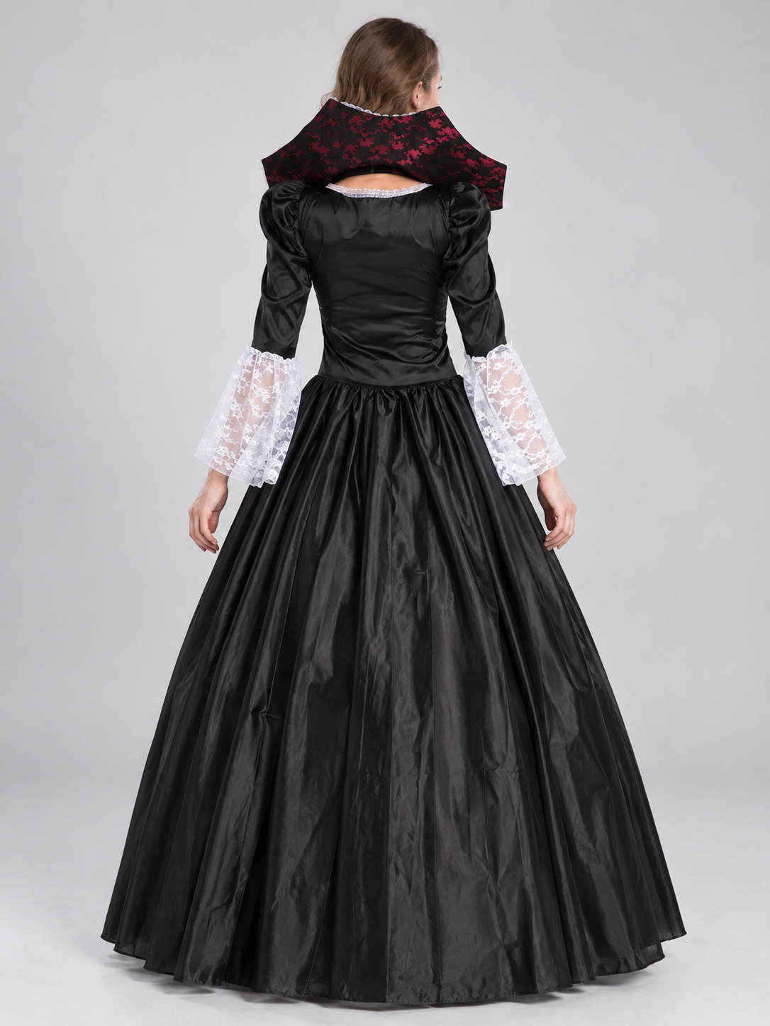 Vampire Halloween Costume Black with Lace and Bow