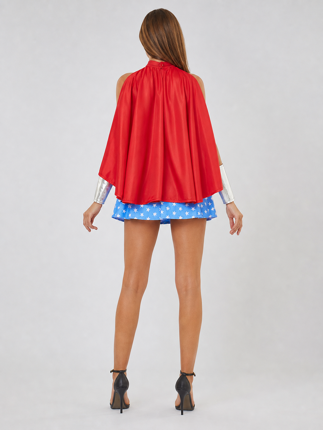 Wonder Woman Cosplay Costume with Red Cape