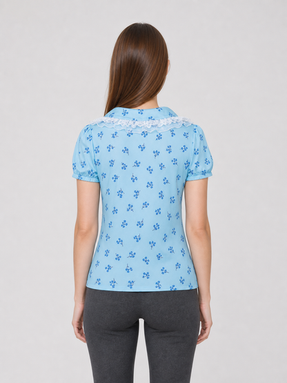 Peter Pan Collar and Lace Blouse for Cosplay