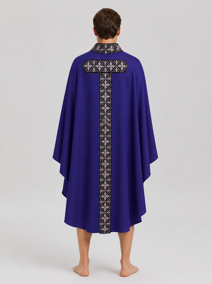 Medieval Priest Mantle for Halloween Cosplay back view