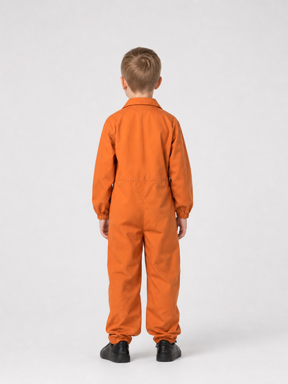 Children’s Prisoner Costume with Orange Jumpsuit