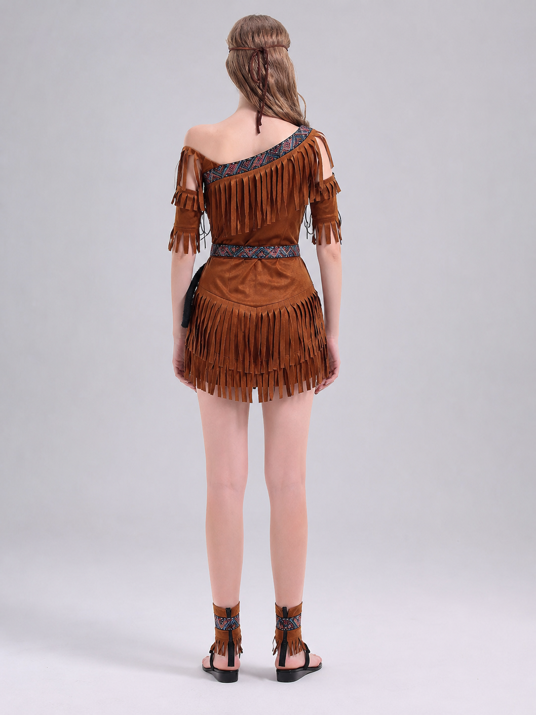 Historical Ethnic Character Costume with Fringe