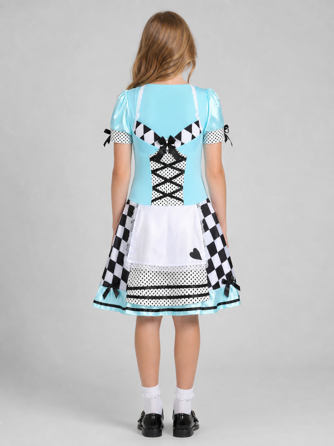 Alice Cosplay Dress with Apron and Bows