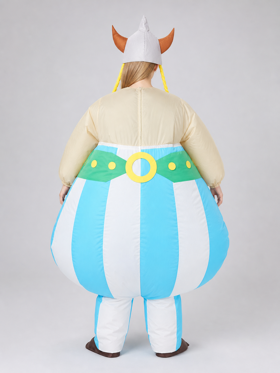 Inflatable Viking Costume with Horned Helmet for Parties