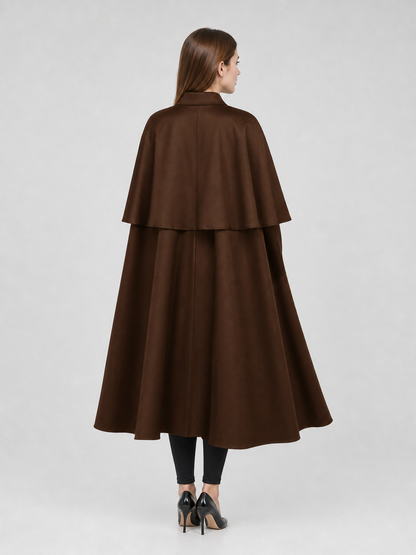 Brown Gothic Cloak with Chain