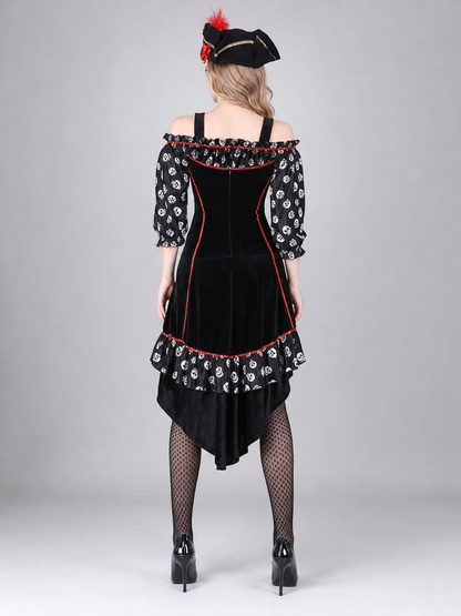 Pirate Costume with Dress and Hat