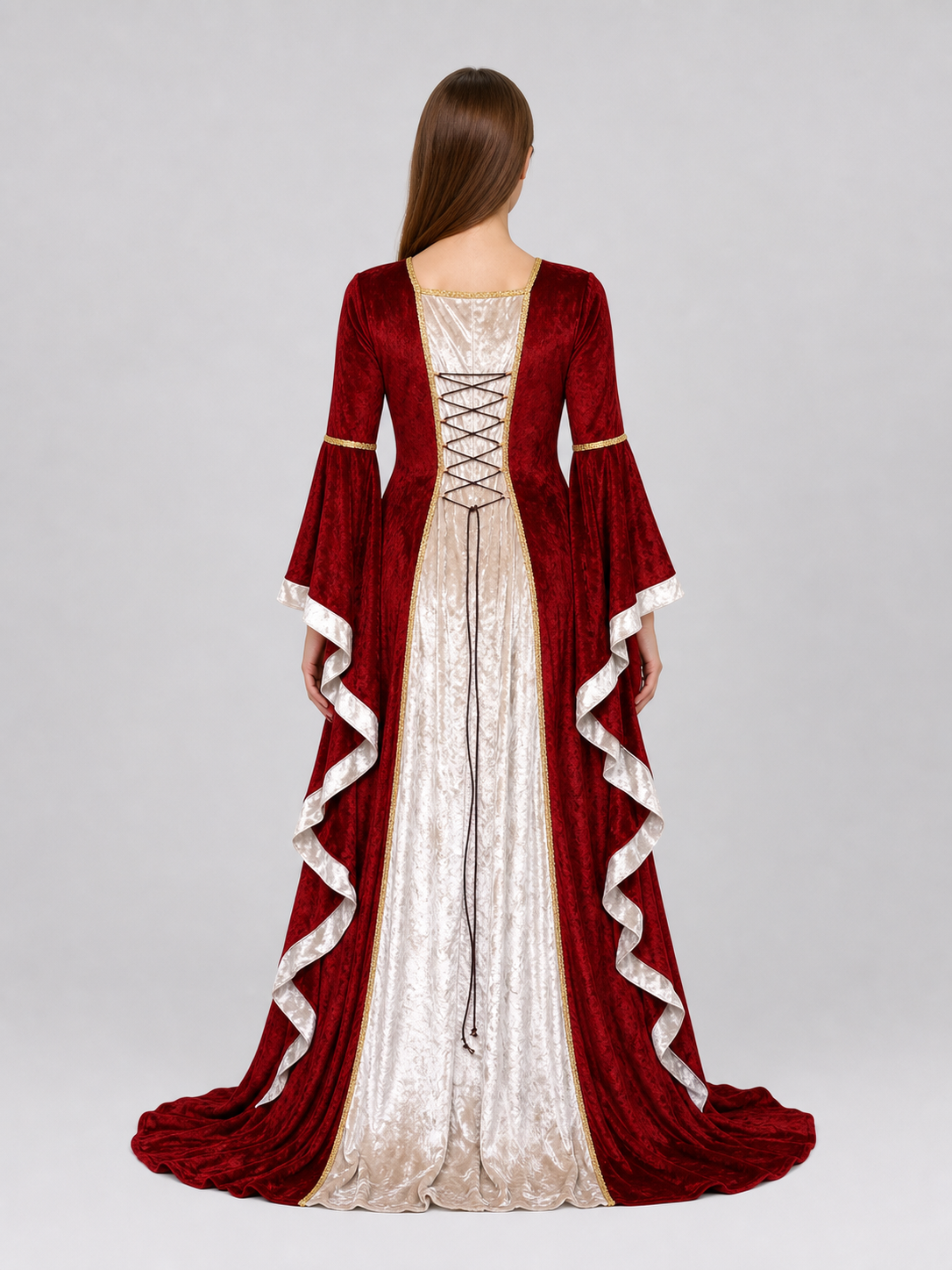 Medieval Renaissance Dress with Sleeves