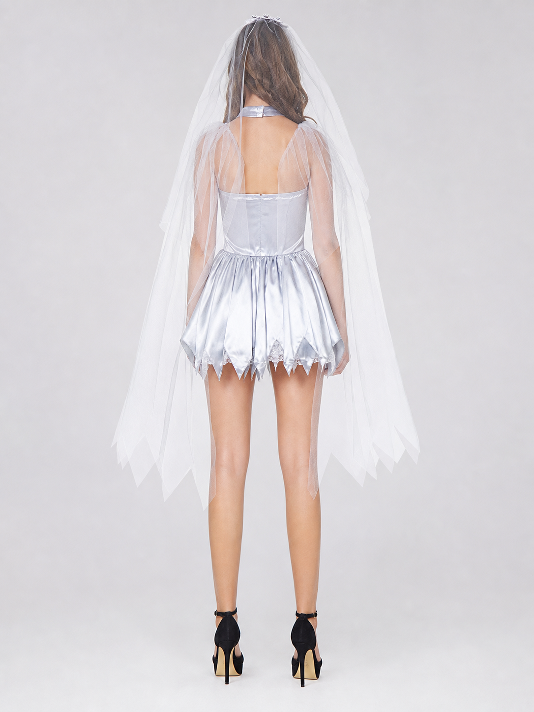 Vampire-Style Stage Costume with Veil