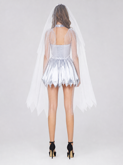 Vampire-Style Stage Costume with Veil