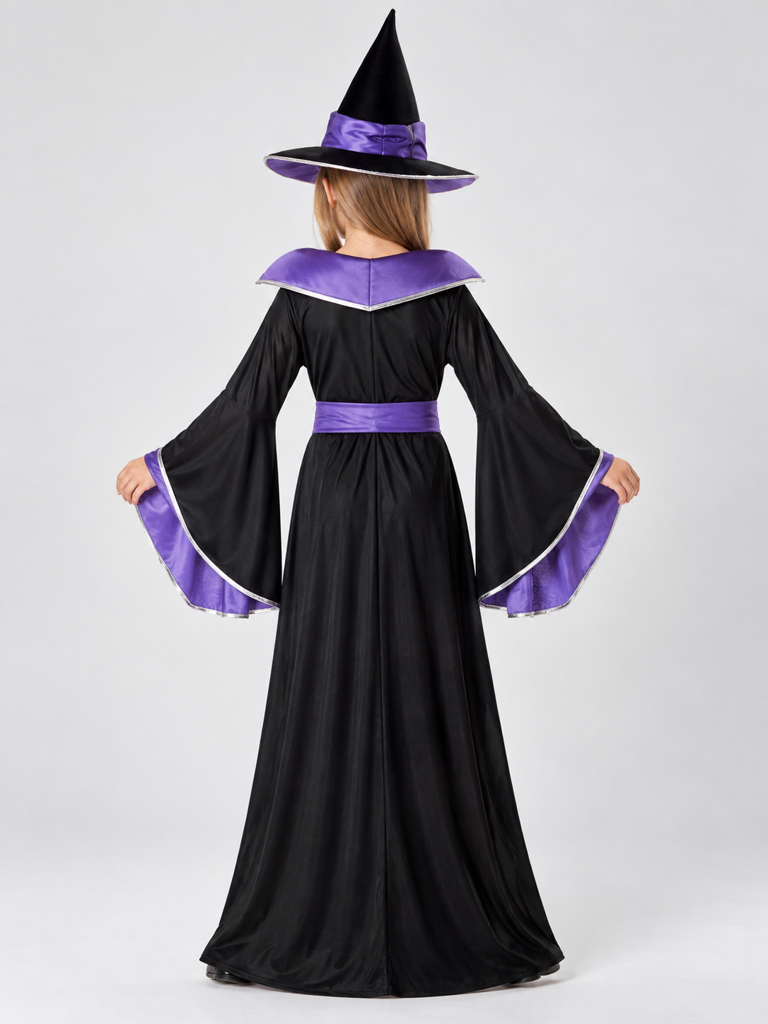 Kids' Witch Costume with Hat and Belt