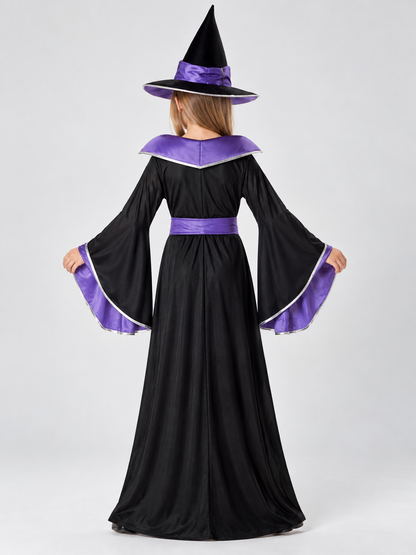 Kids' Witch Costume with Hat and Belt