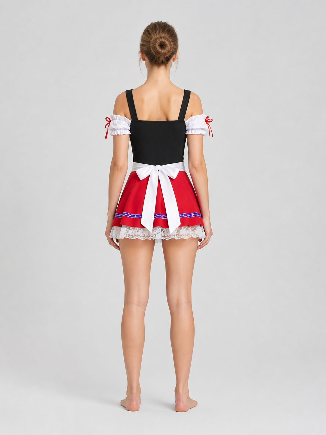 Ethnic-Style Dress for a Beer Festival back view