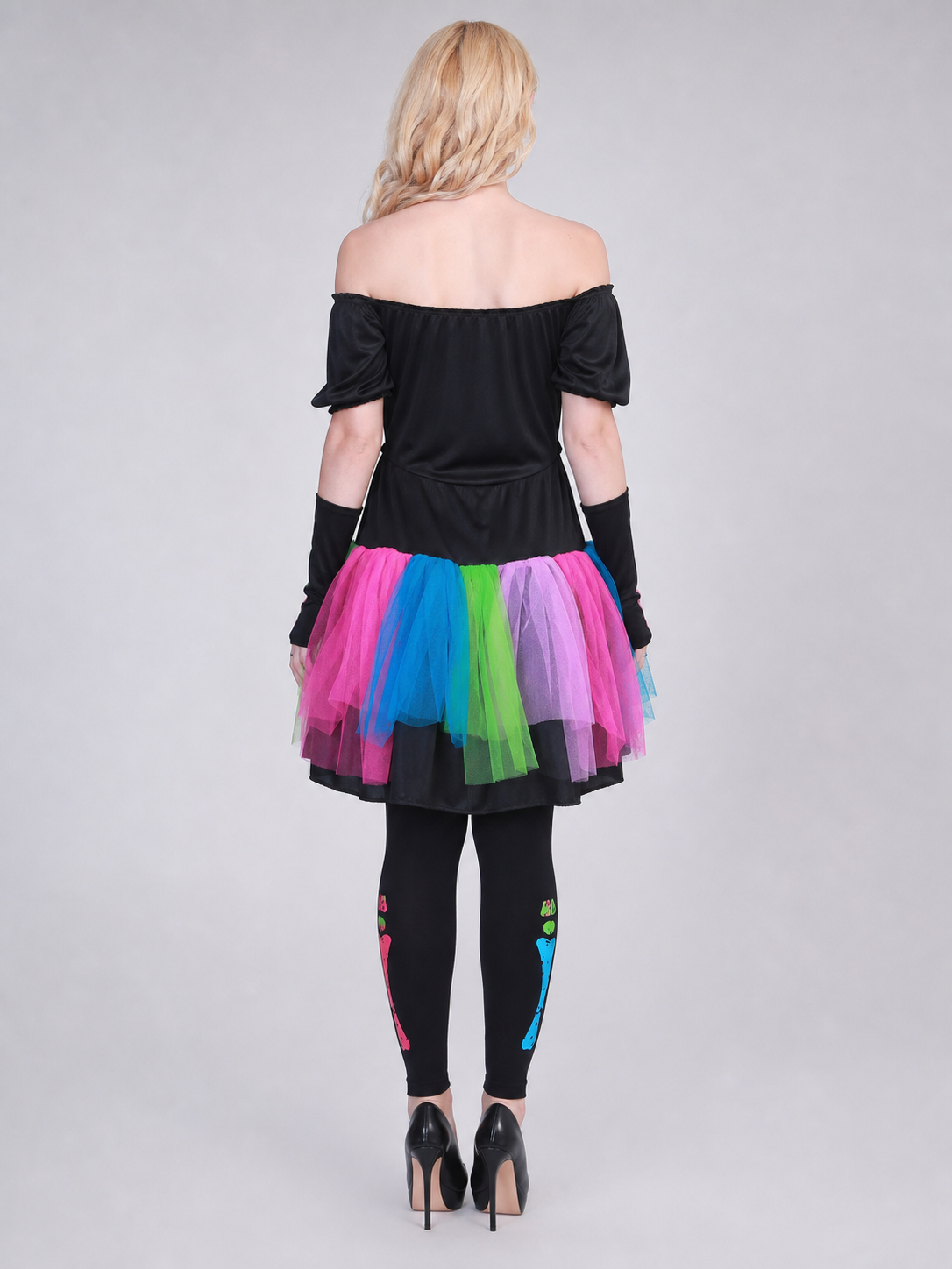 Halloween Skeleton Costume with a Tutu Skirt