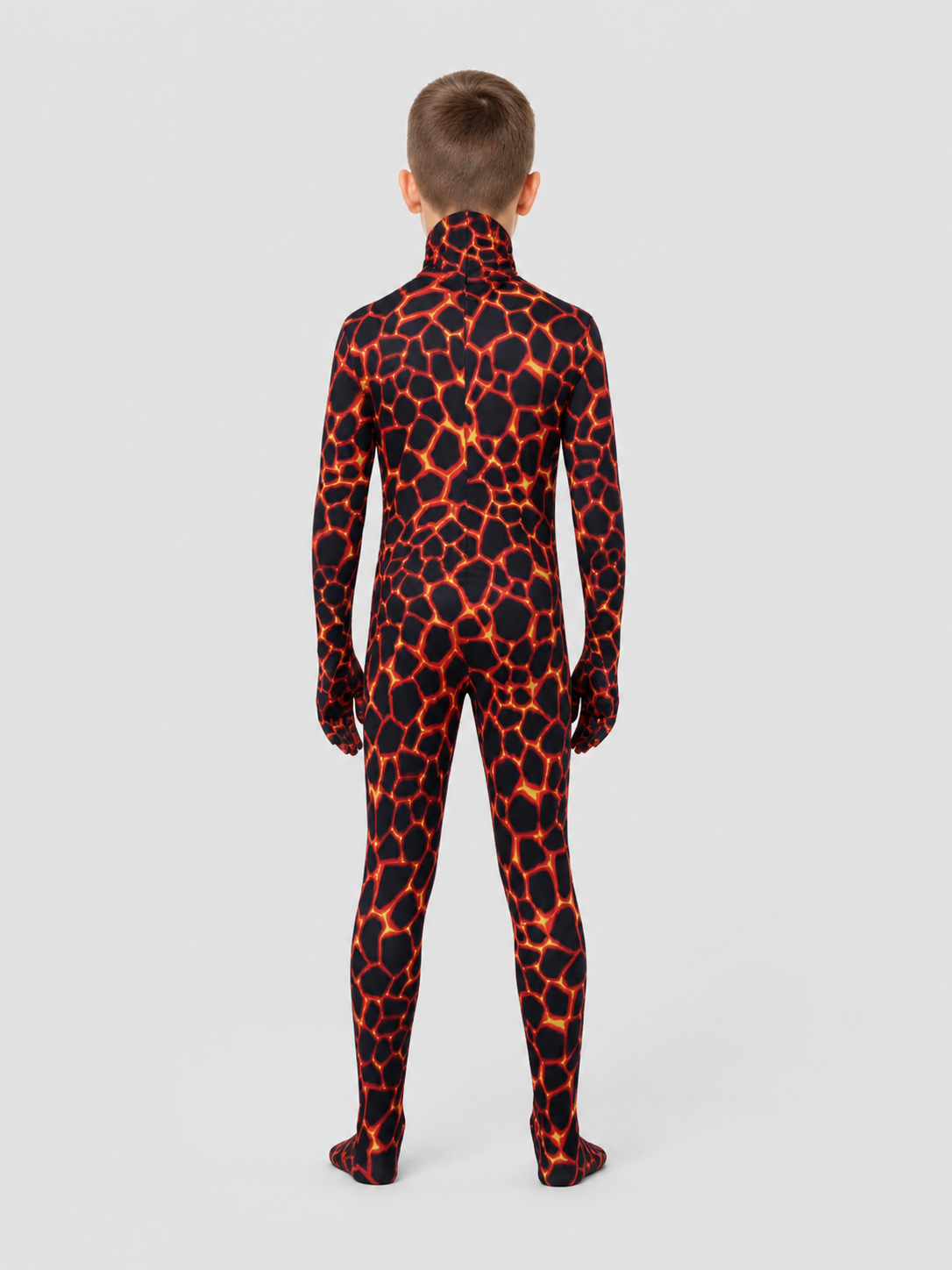 Lava Gorilla One-Piece Jumpsuit Costume for Cosplay back view
