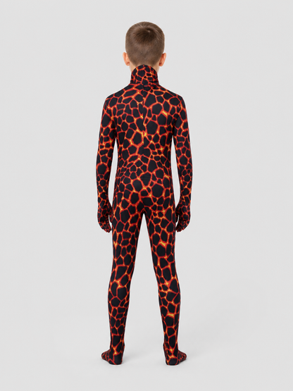 Lava Gorilla One-Piece Jumpsuit Costume for Cosplay back view