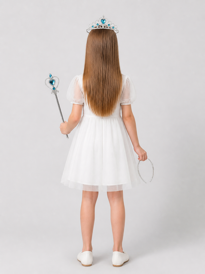 Costume Accessories Set: Crown, Headband, and Wand